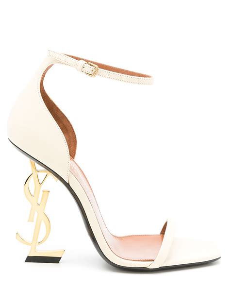 ysl white opyum heels|YSL heels cost.